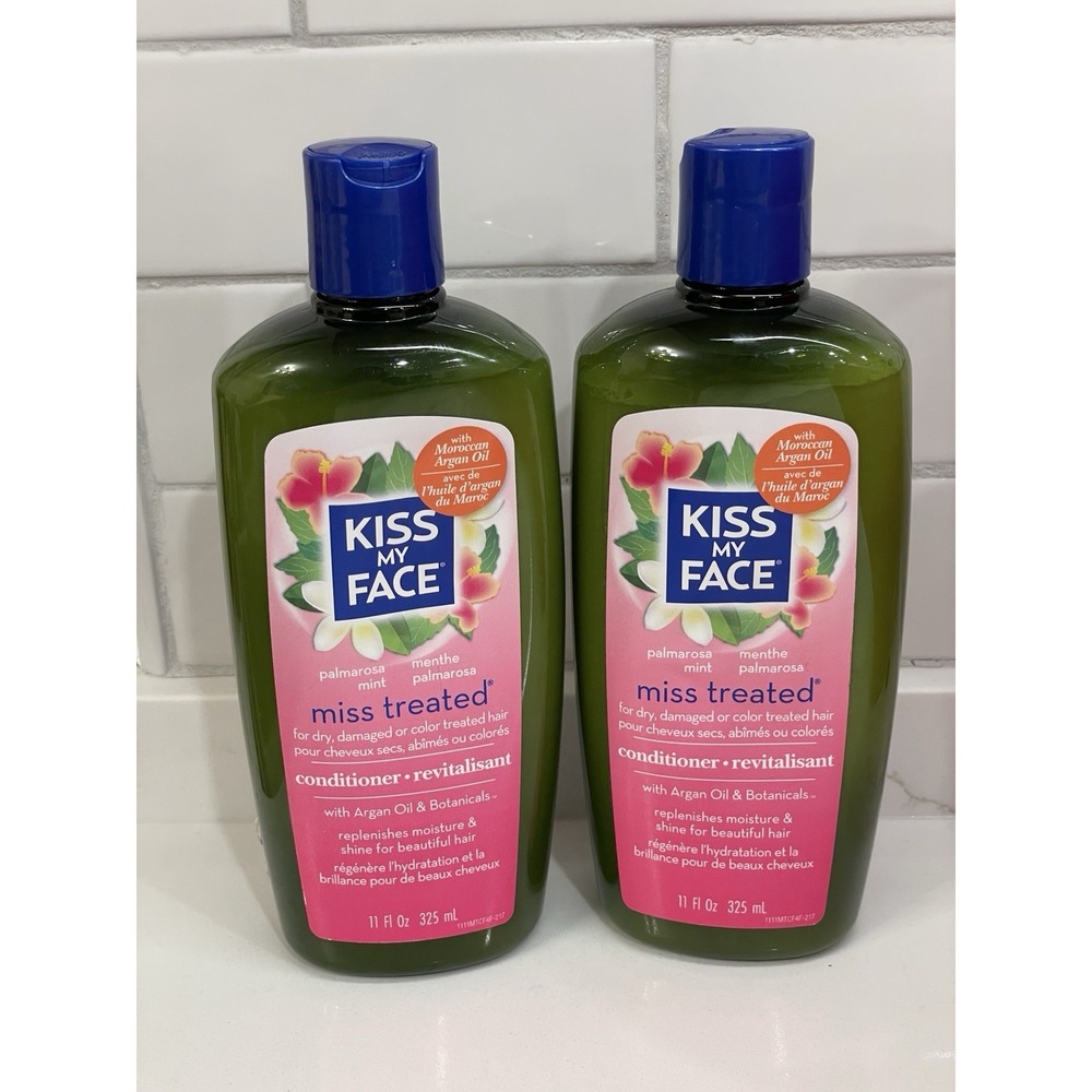Kiss My Face Miss Treated Conditioner Lot of 2 Color Damaged Dry Hair 11 fl oz
